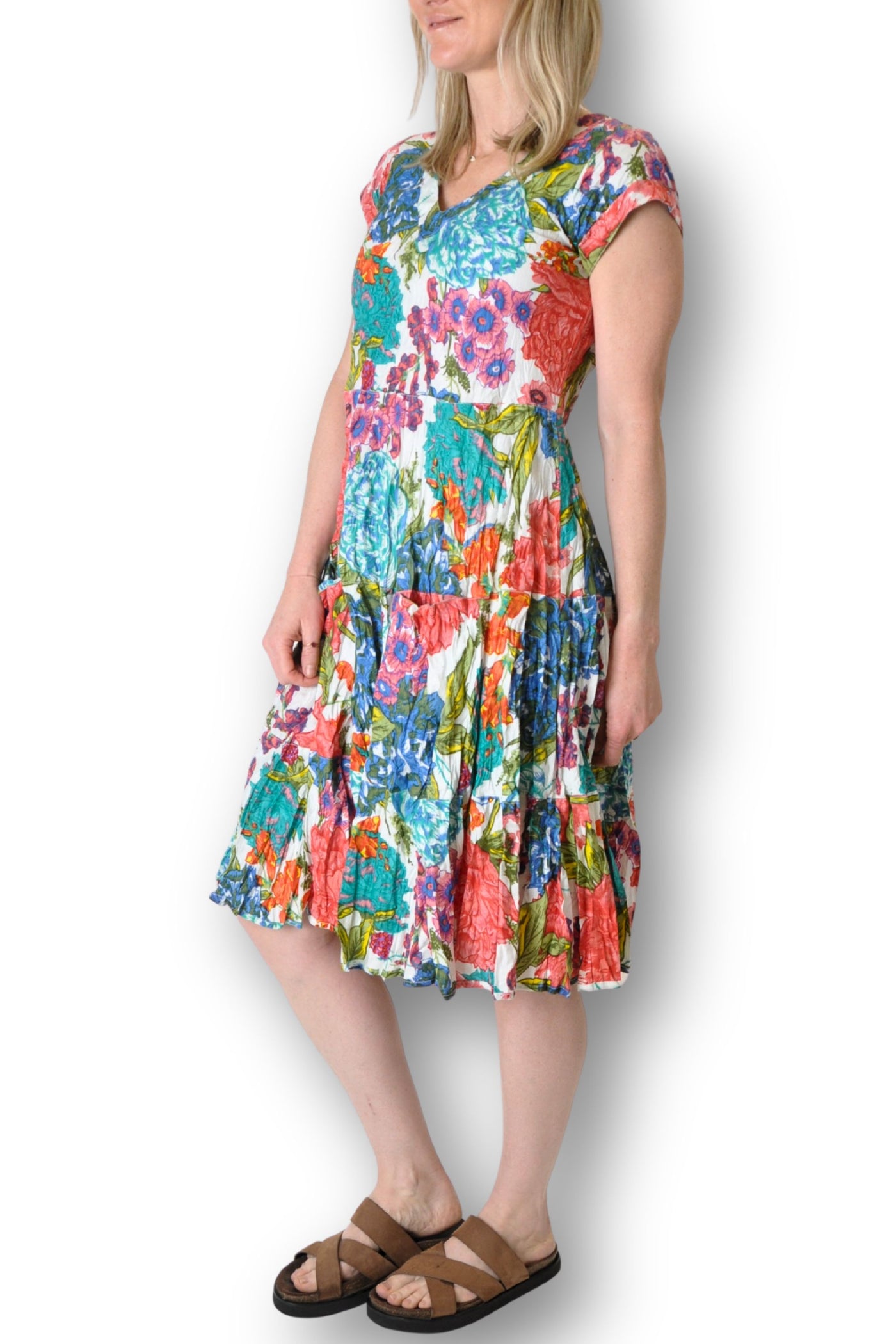 CAP SLV MIDI DRESS - JALAN-5AK