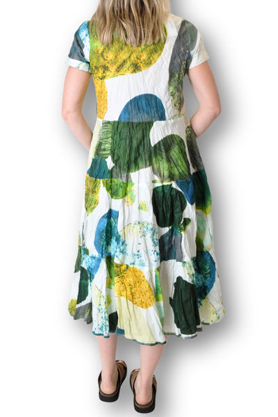 S/SLV MIDI DRESS - JAZI-5AK