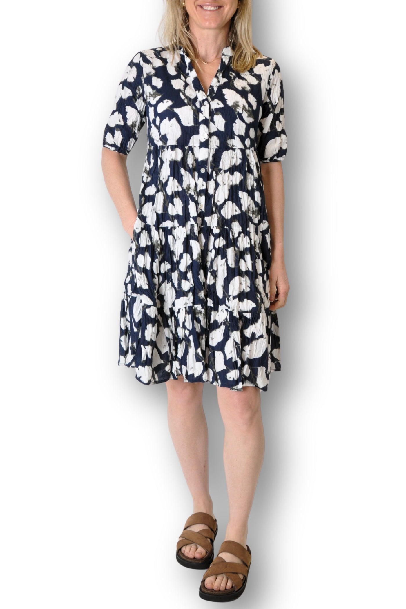 BUTTON THRU DRESS - JULY-500