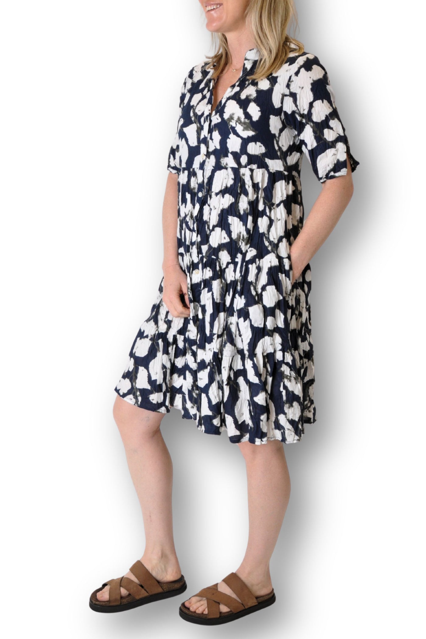 BUTTON THRU DRESS - JULY-500