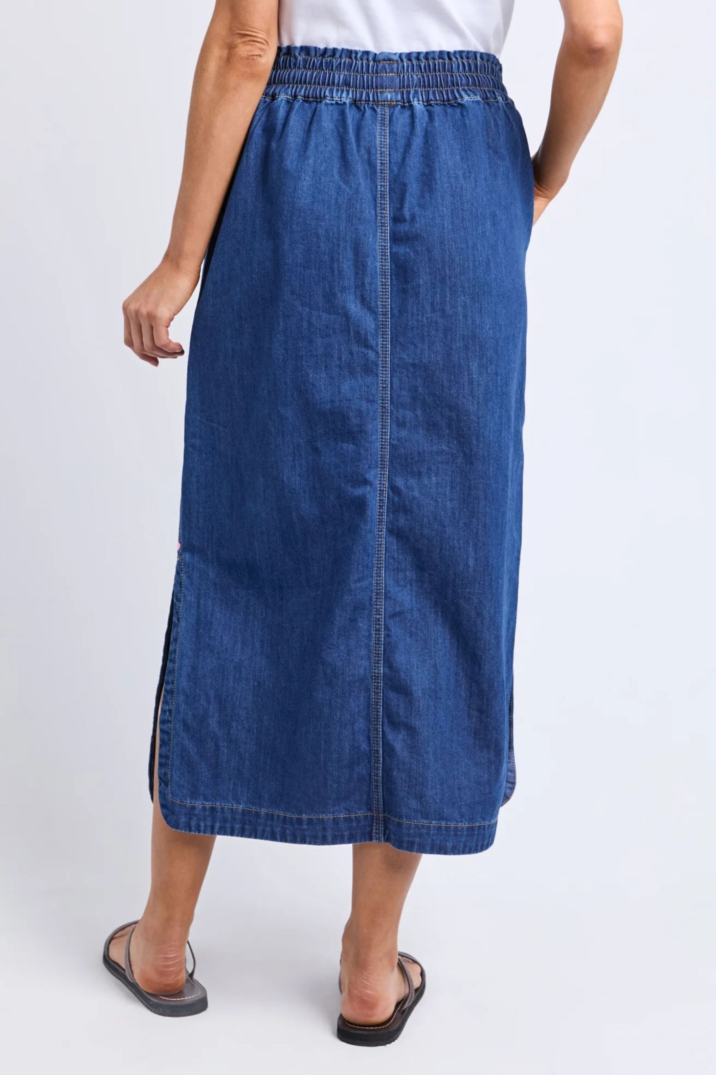 CLOVER MIDI DENIM SKIRT - 81D1570