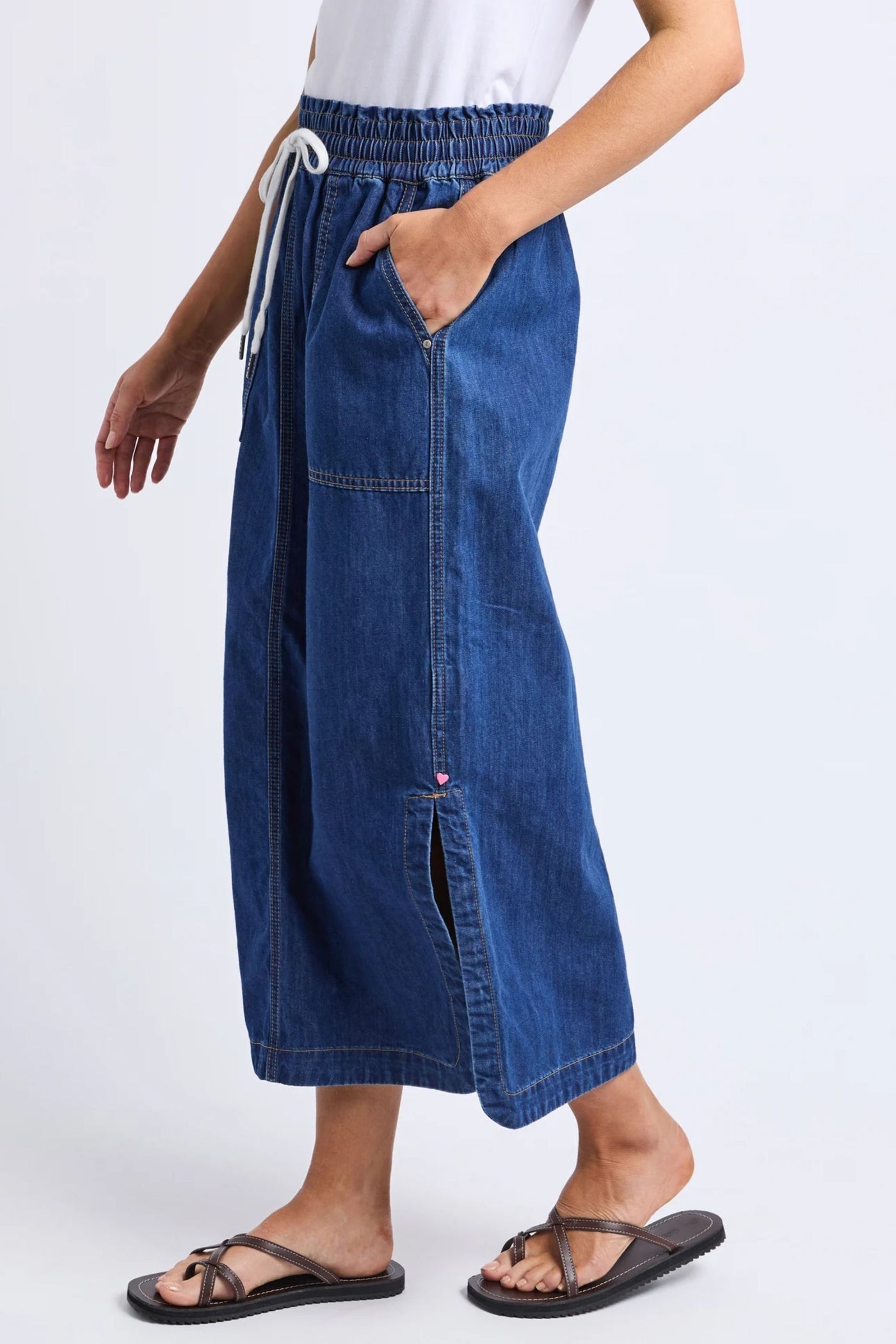 CLOVER MIDI DENIM SKIRT - 81D1570