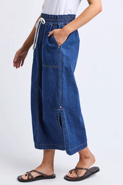 CLOVER MIDI DENIM SKIRT - 81D1570