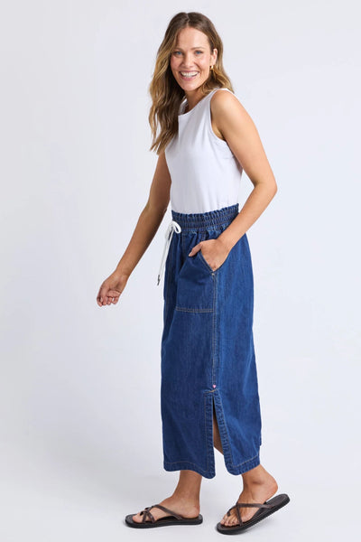 CLOVER MIDI DENIM SKIRT - 81D1570