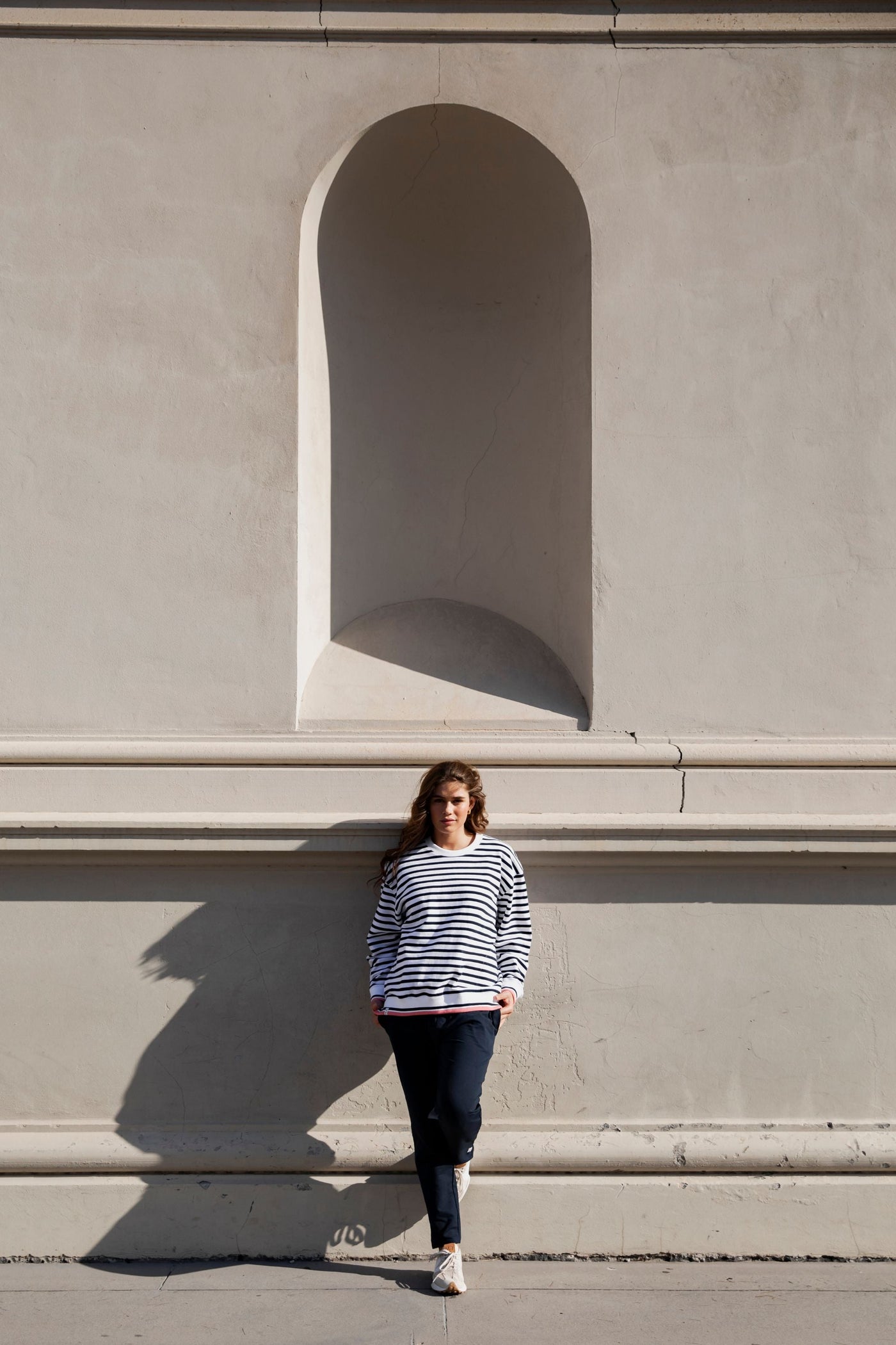 RAVEN STRIPE FLEECE CREW - 81X4489 TRACK TOP