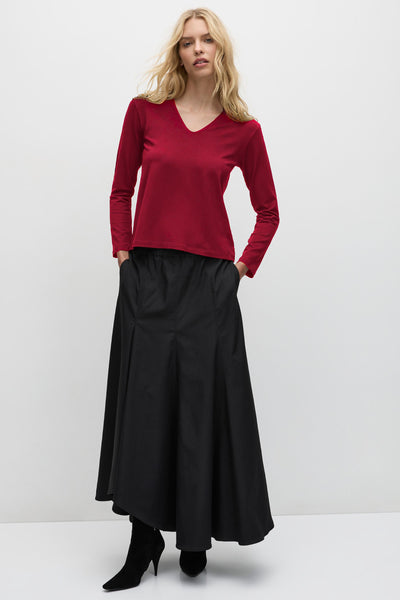 V NECK TOP - F017785