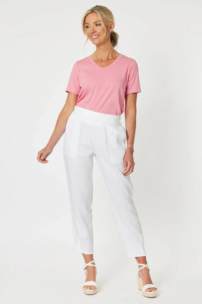 V NECKLINE TEE - 45995GS