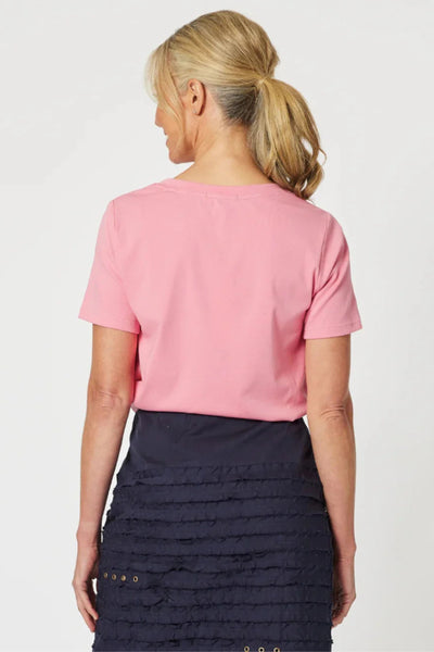 V NECKLINE TEE - 45995GS