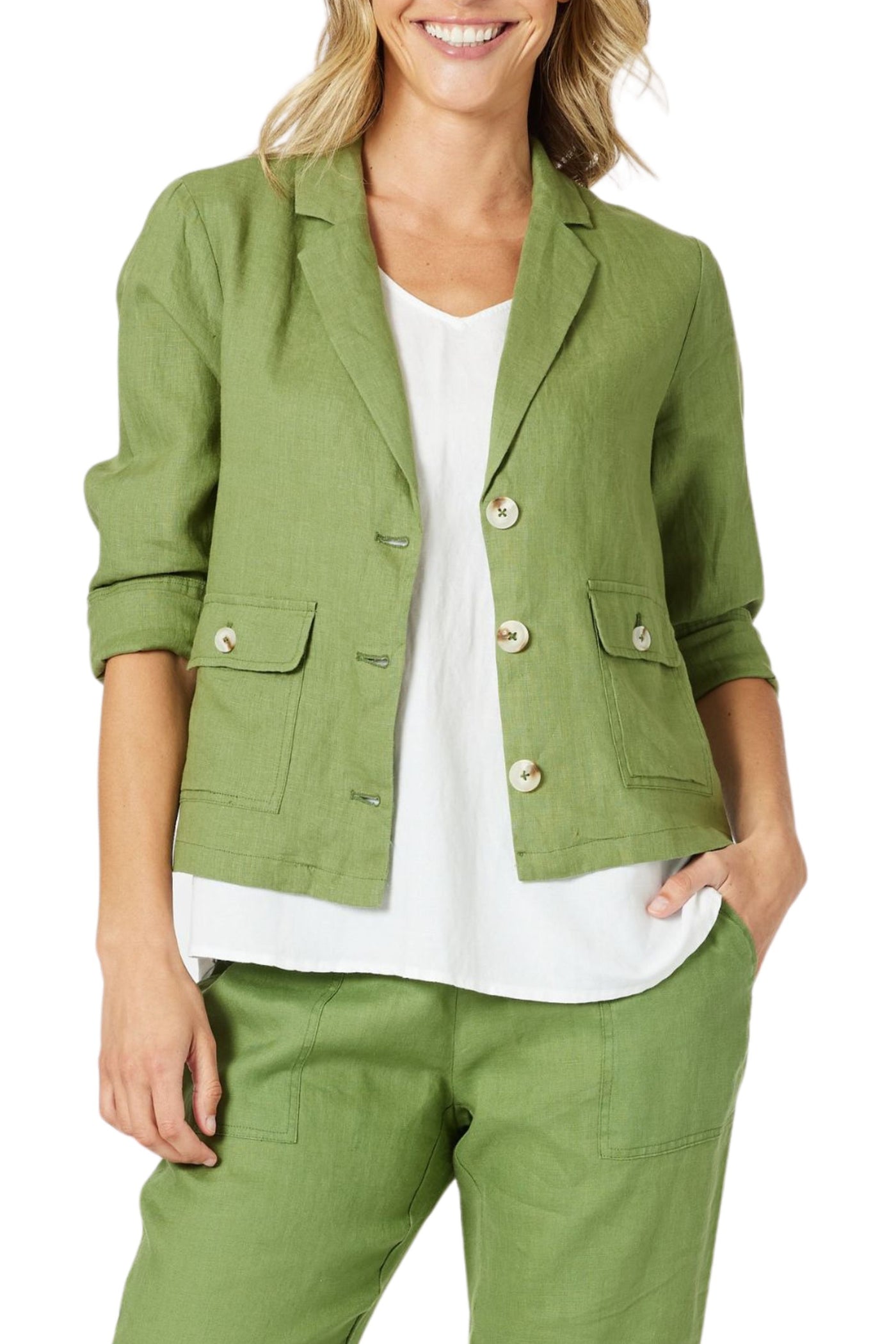 DANIELLE LINEN JACKET - 37285GS