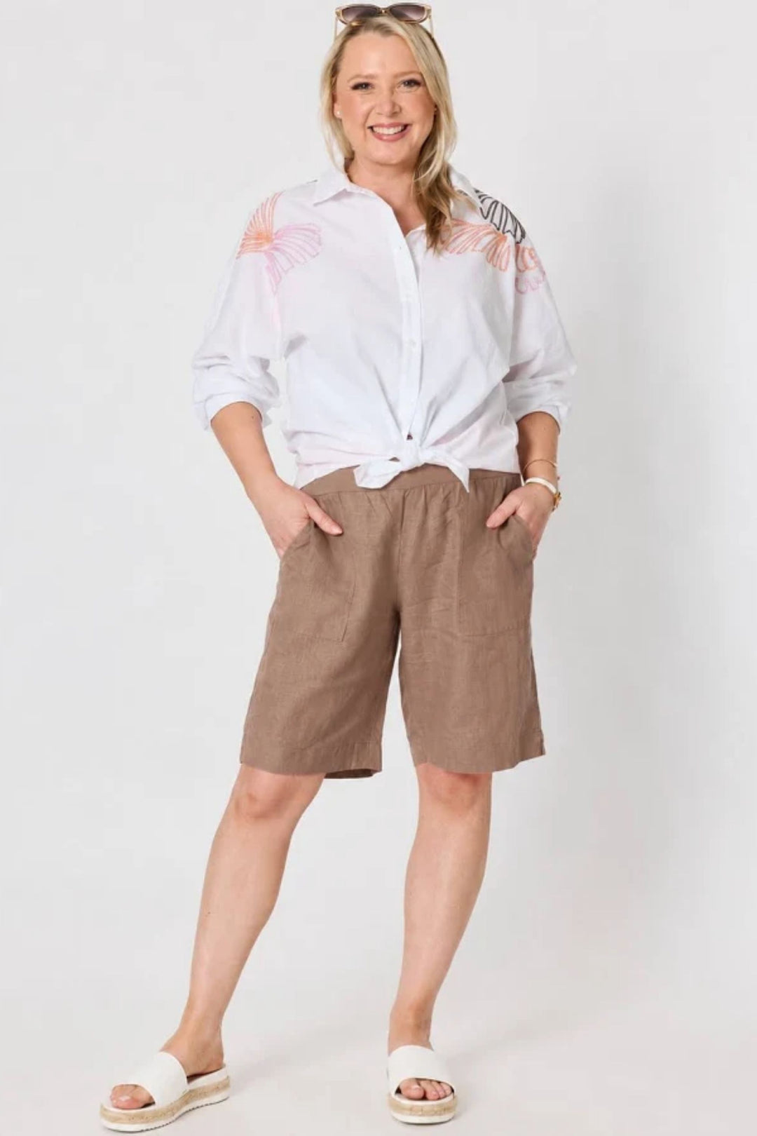 JORDAN LINEN SHORT - 43853GS