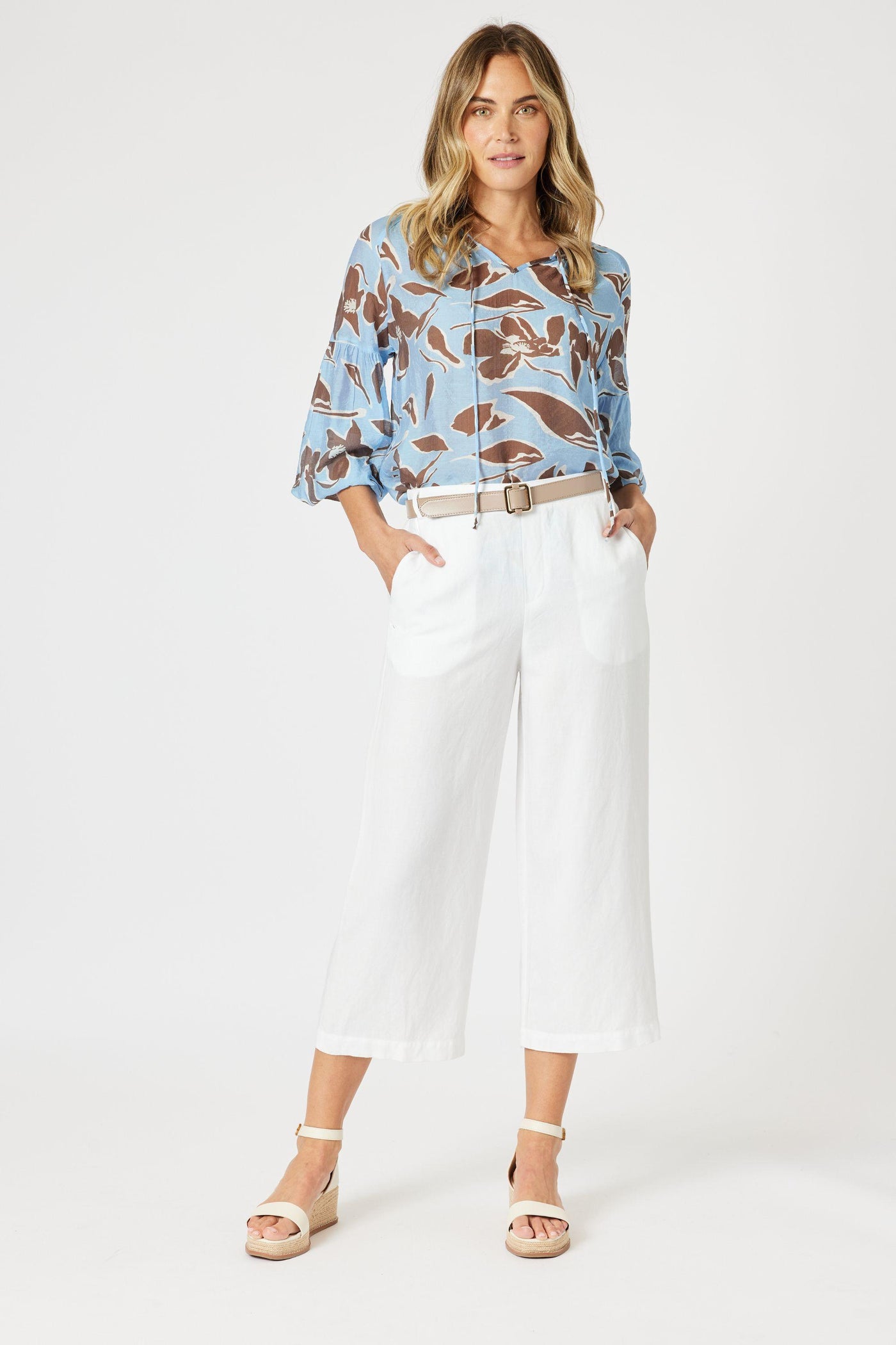 LINO WIDE LEG PANT - 47775GS