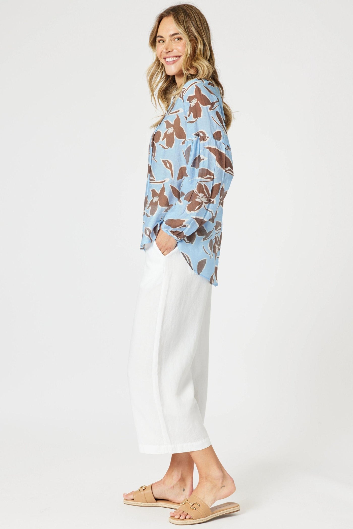 LINO WIDE LEG PANT - 47775GS