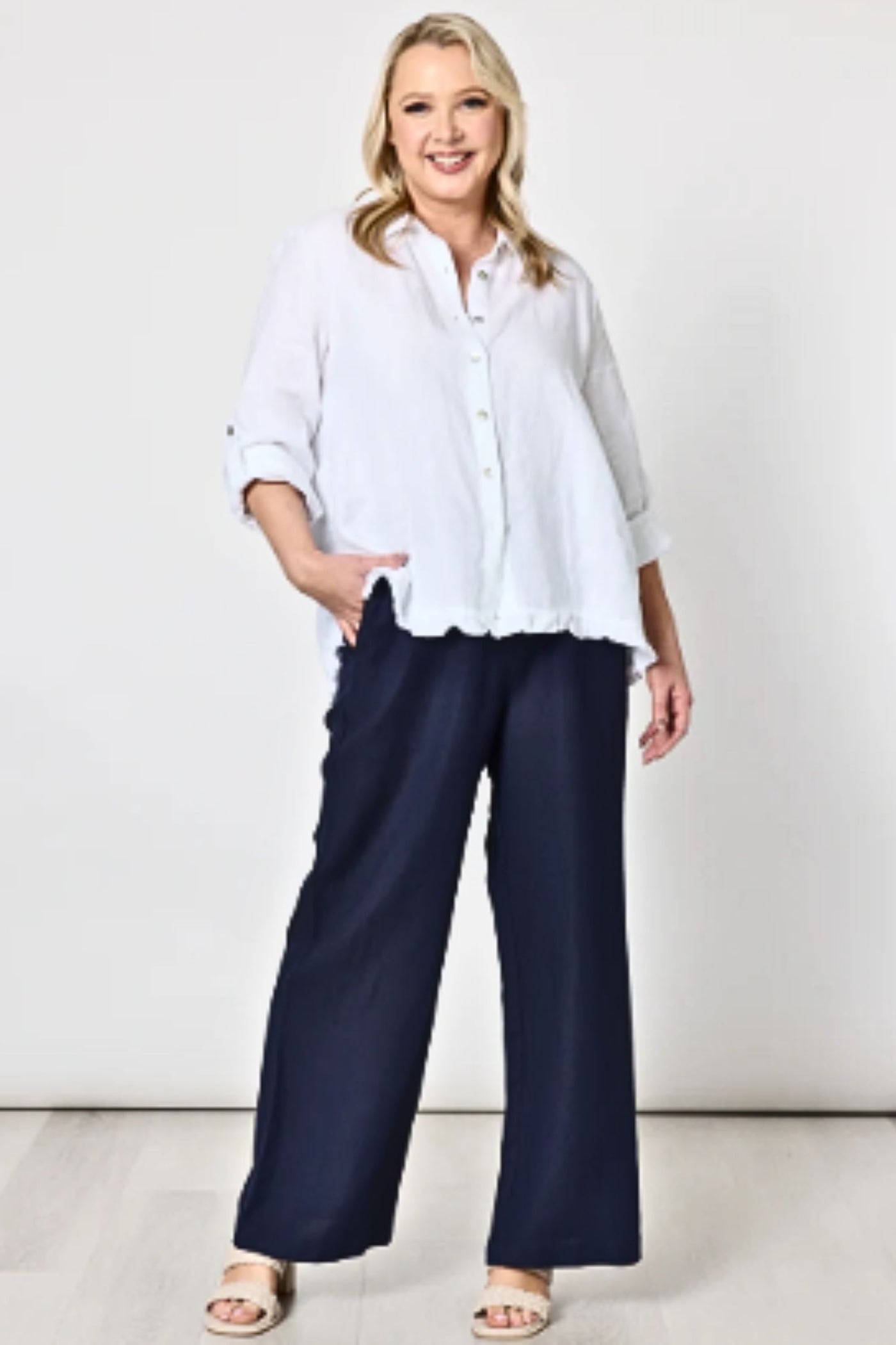 LINO WIDE LEG PANT - 47775GS