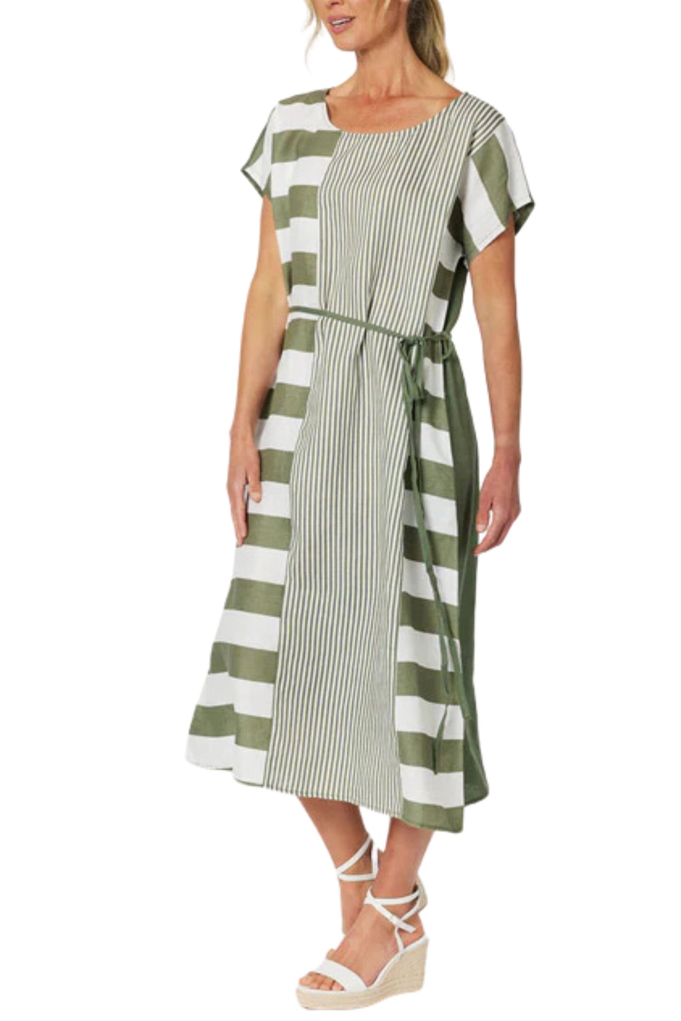 PATIO STRIPE DRESS - 45705GS