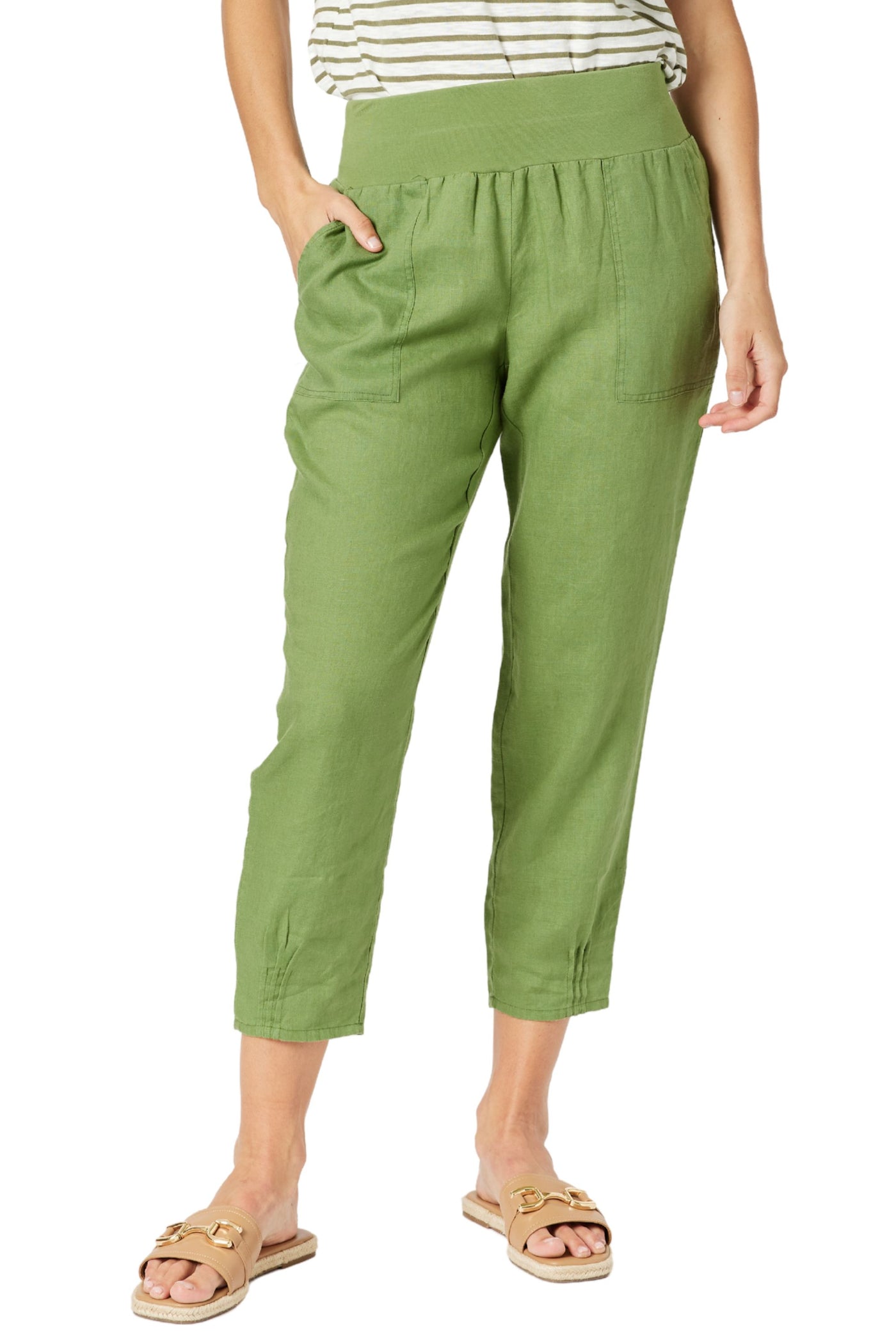 SARAH LINEN PANT - 19393GS