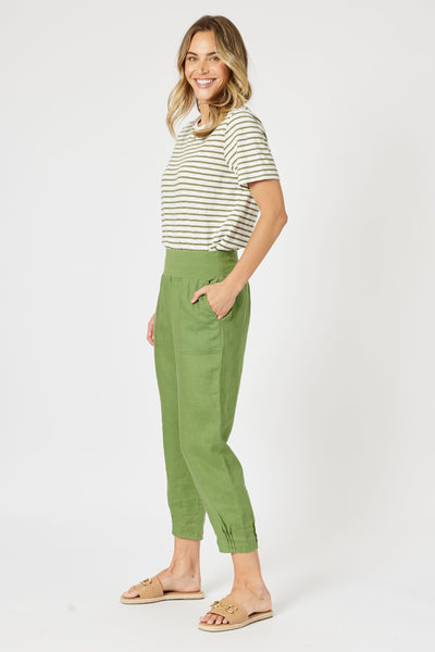 SARAH LINEN PANT - 19393GS