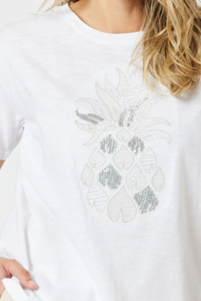 SILVER PINEAPPLE TEE - 48059GS