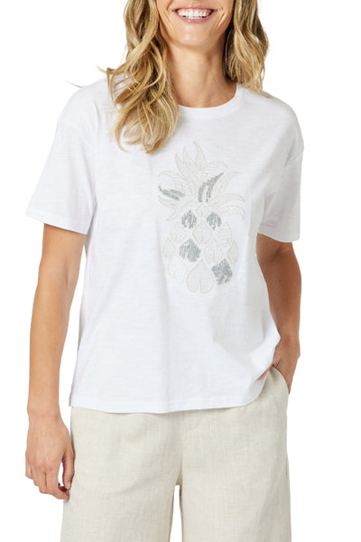 SILVER PINEAPPLE TEE - 48059GS