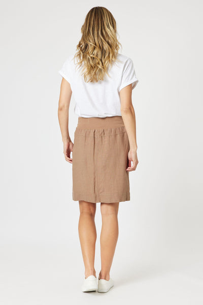 LINO STITCH HEM SKIRT - 48105GS