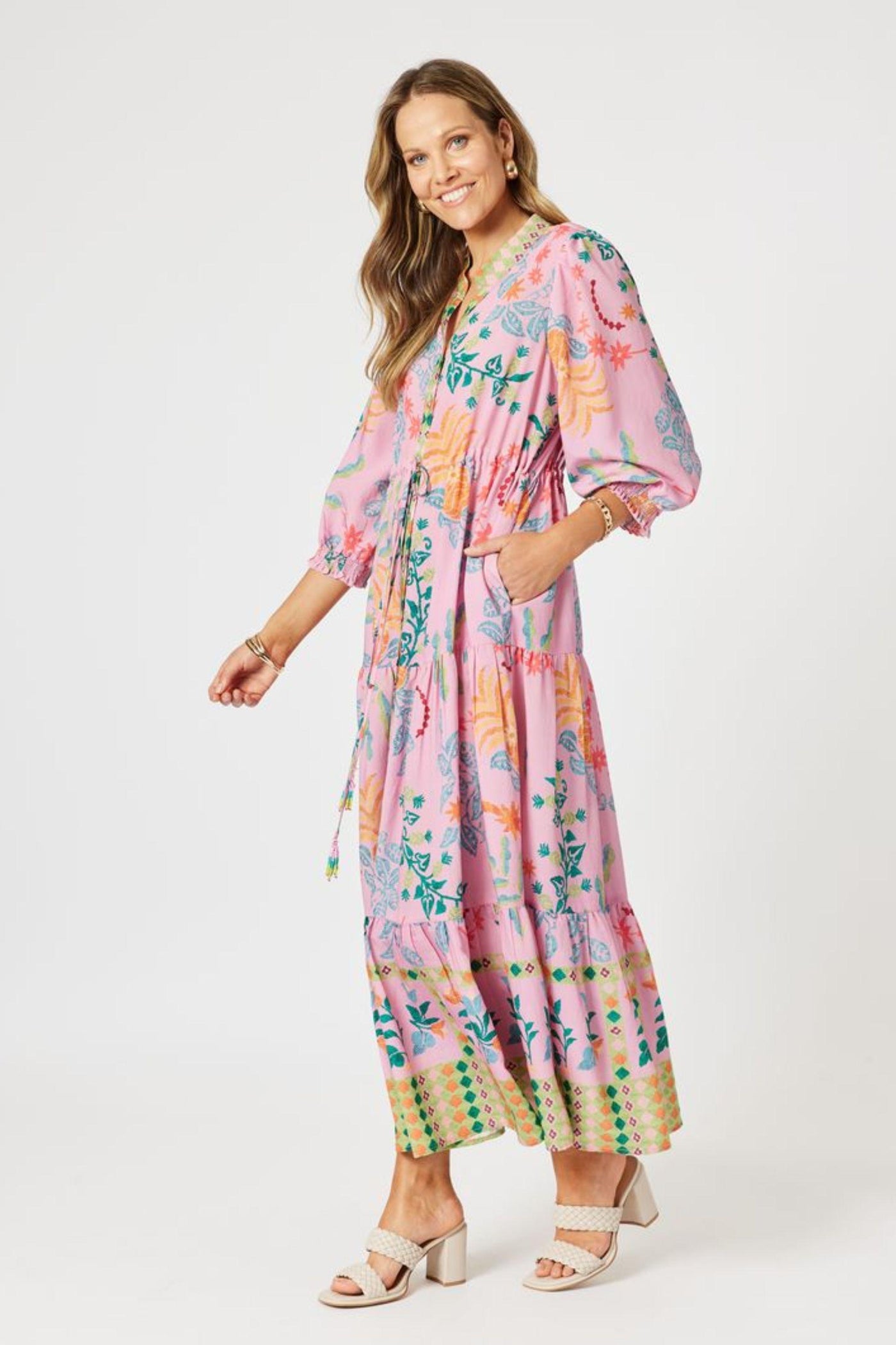 MARDI GRAS PRINT DRESS - 47981HV