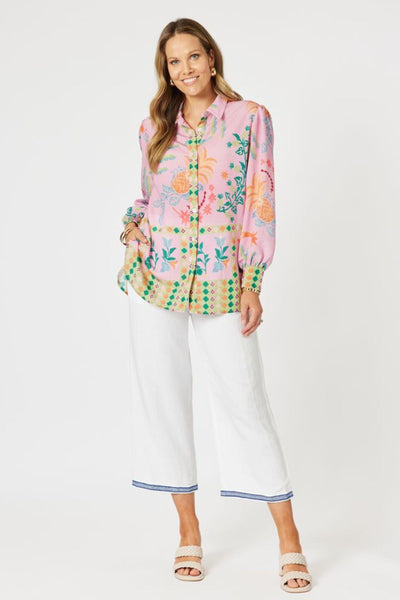 MARDI GRAS PRINT SHIRT - 47982HV