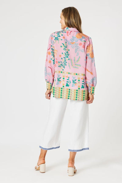 MARDI GRAS PRINT SHIRT - 47982HV