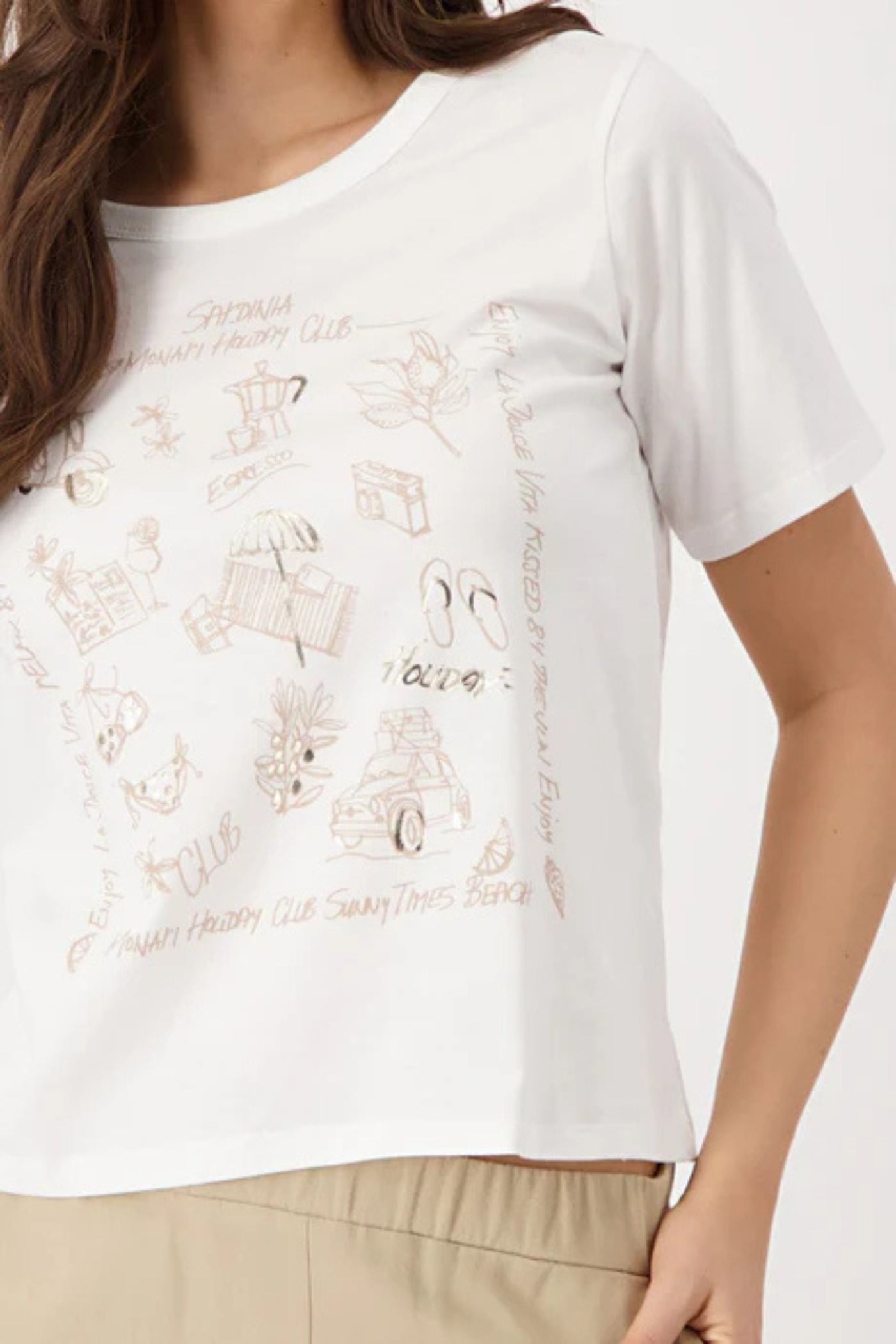 HOLIDAY CLUB TEE 409751MNR TOP