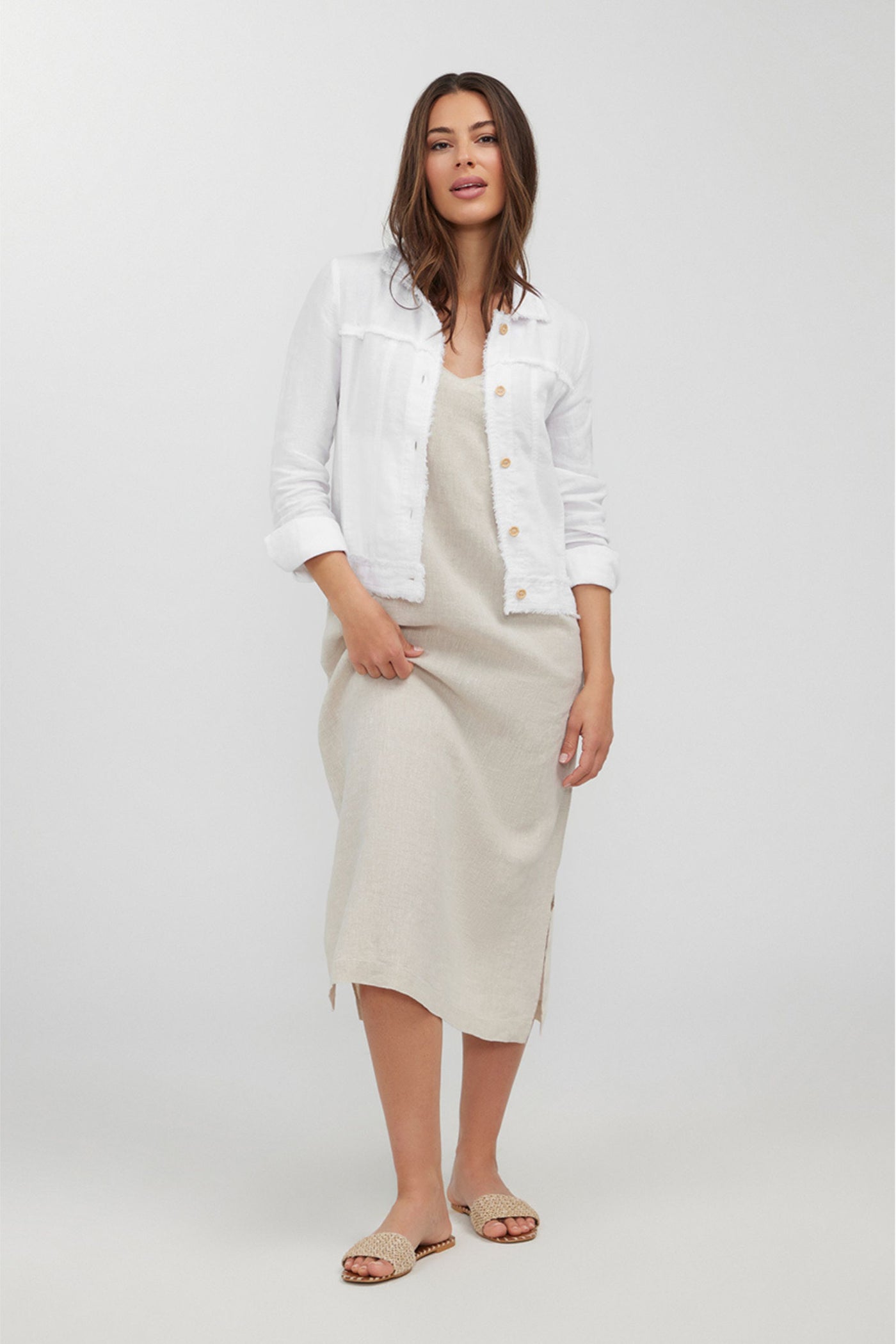 BELLA LINEN JACKET - HS24215