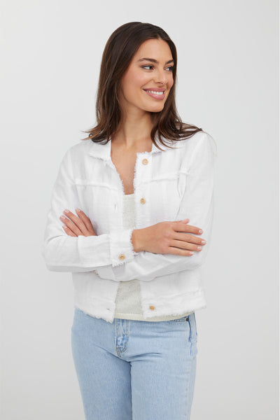 BELLA LINEN JACKET - HS24215