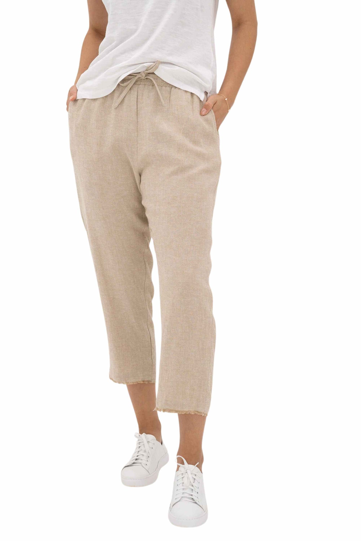 LIDO 3/4 LINEN PANT - HS24216