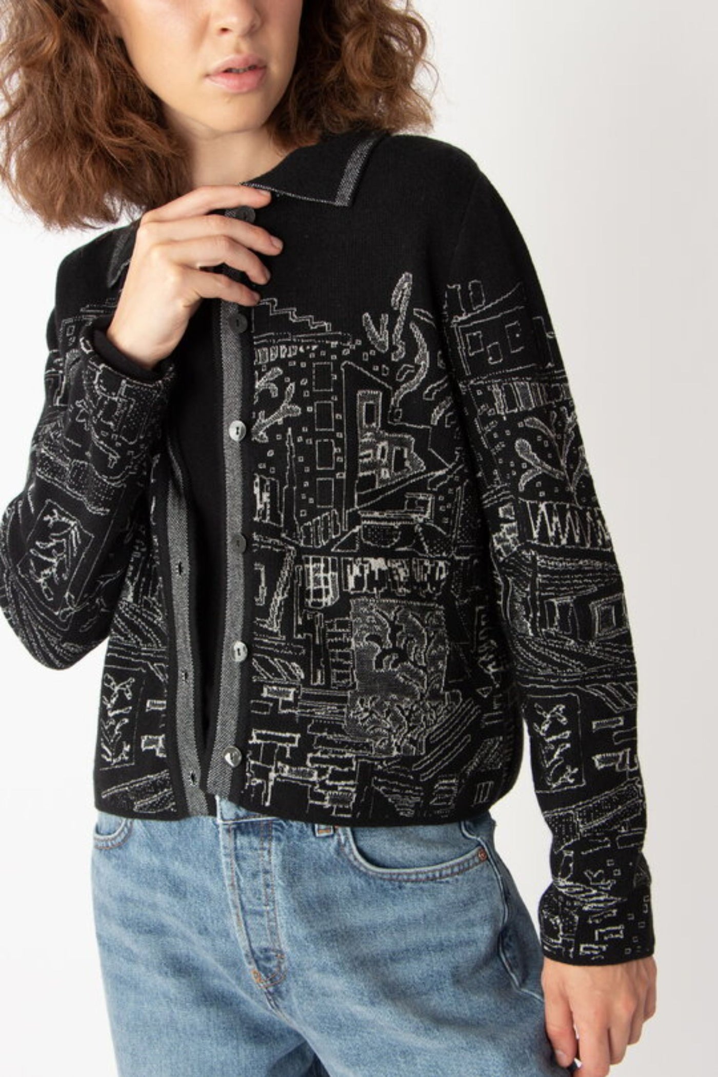 JACQUARD JACKET - 242610