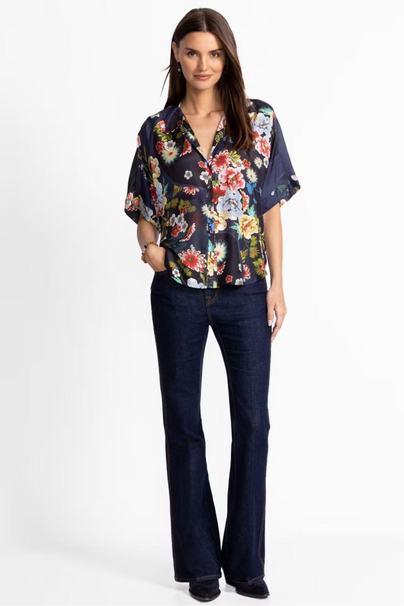 AUDREY S/SLV SHIRT - C10725-7