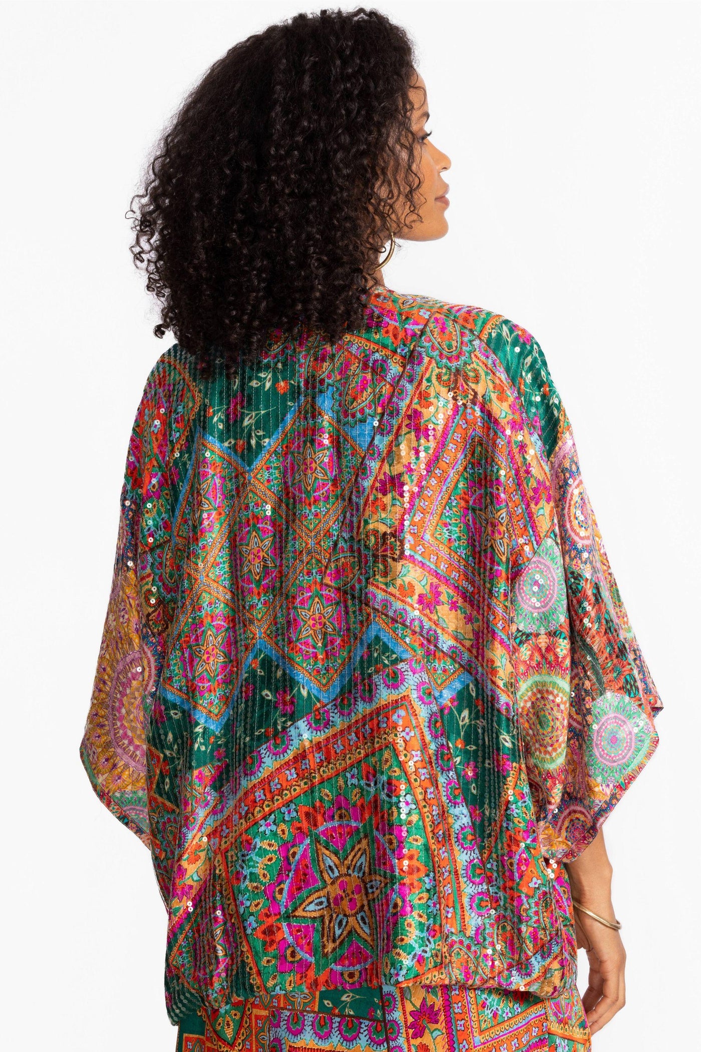 BOMI SEQUIN KIMONO - C40825-6