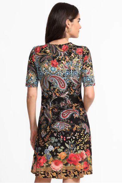 JANIE ELBOW SLEEVE DRESS - T39225-7