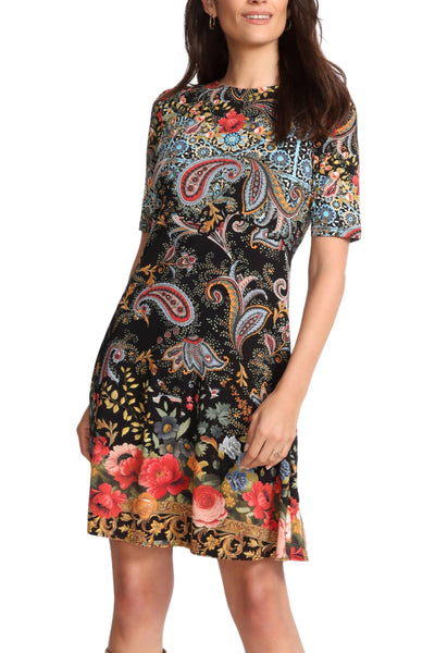 JANIE ELBOW SLEEVE DRESS - T39225-7