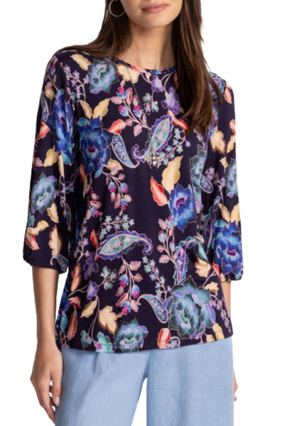 JANIE PUFF SLV TOP - T15825-6