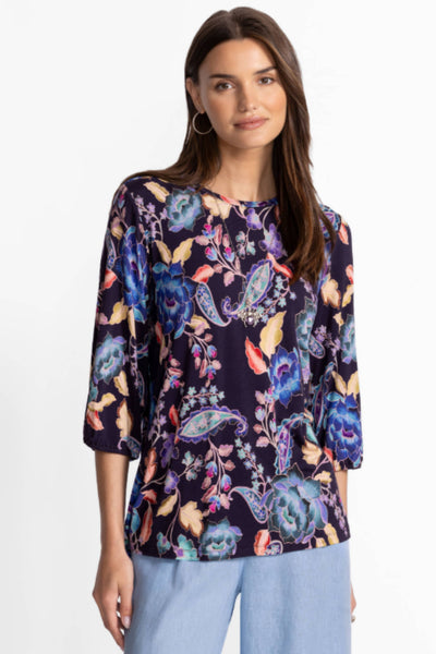 JANIE PUFF SLV TOP - T15825-6