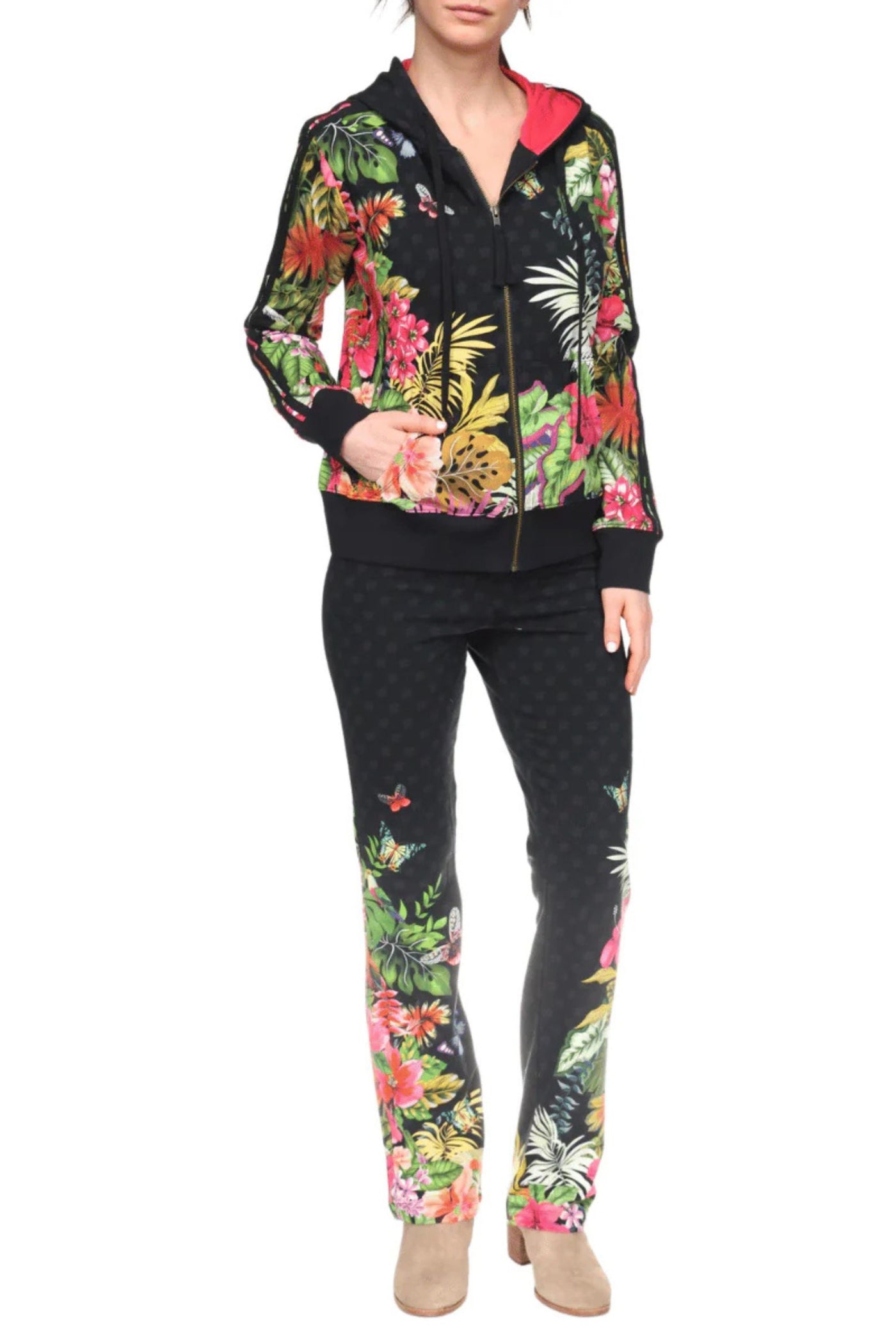 ZIP FRONT HOODIE - T43425-6