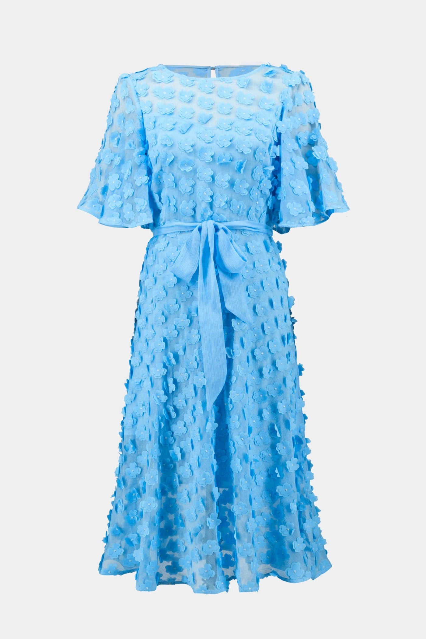 EMBROIDED CHIFFON DRESS - 261738JR