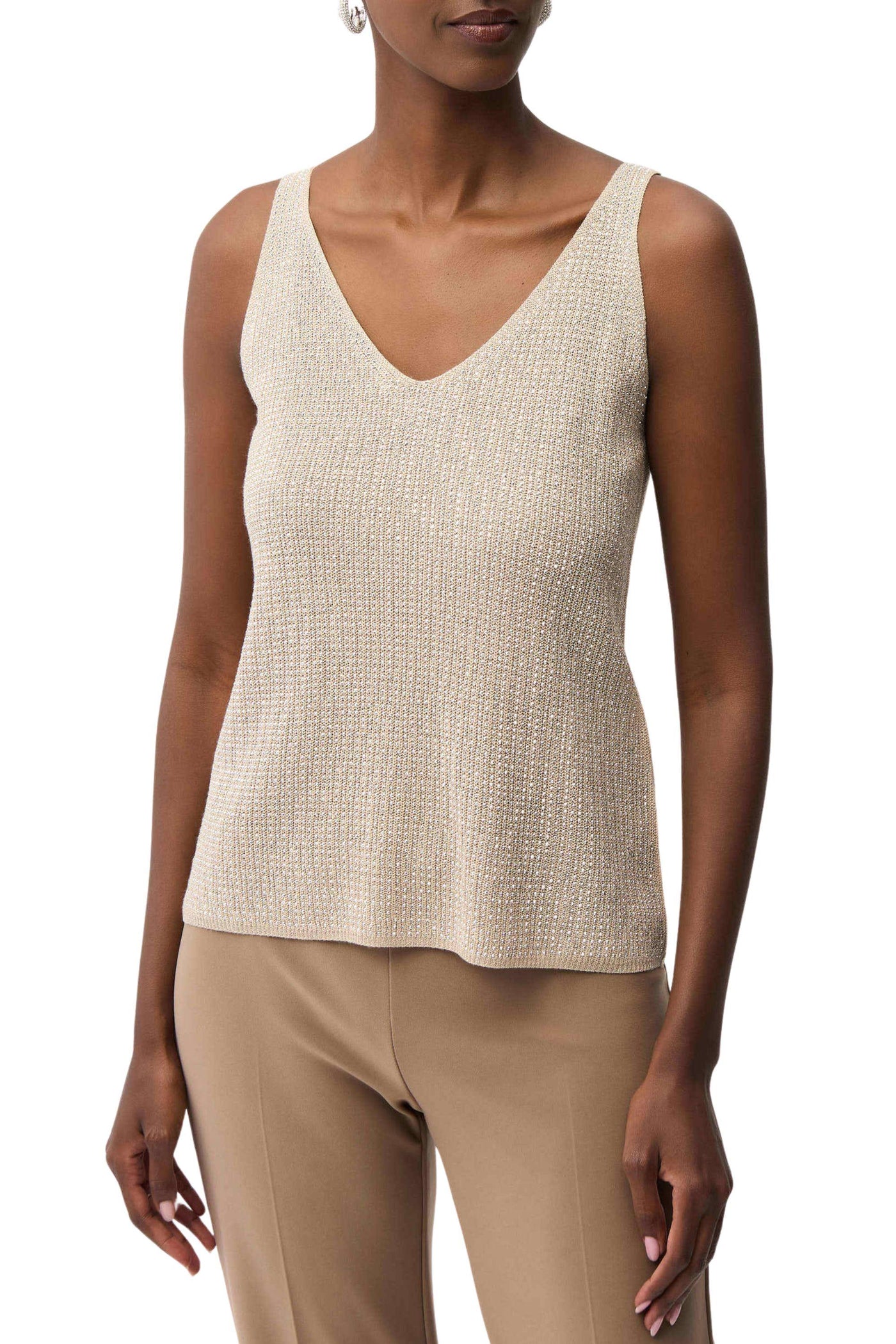 METALLIC KNIT CAMI - 252915S26JR