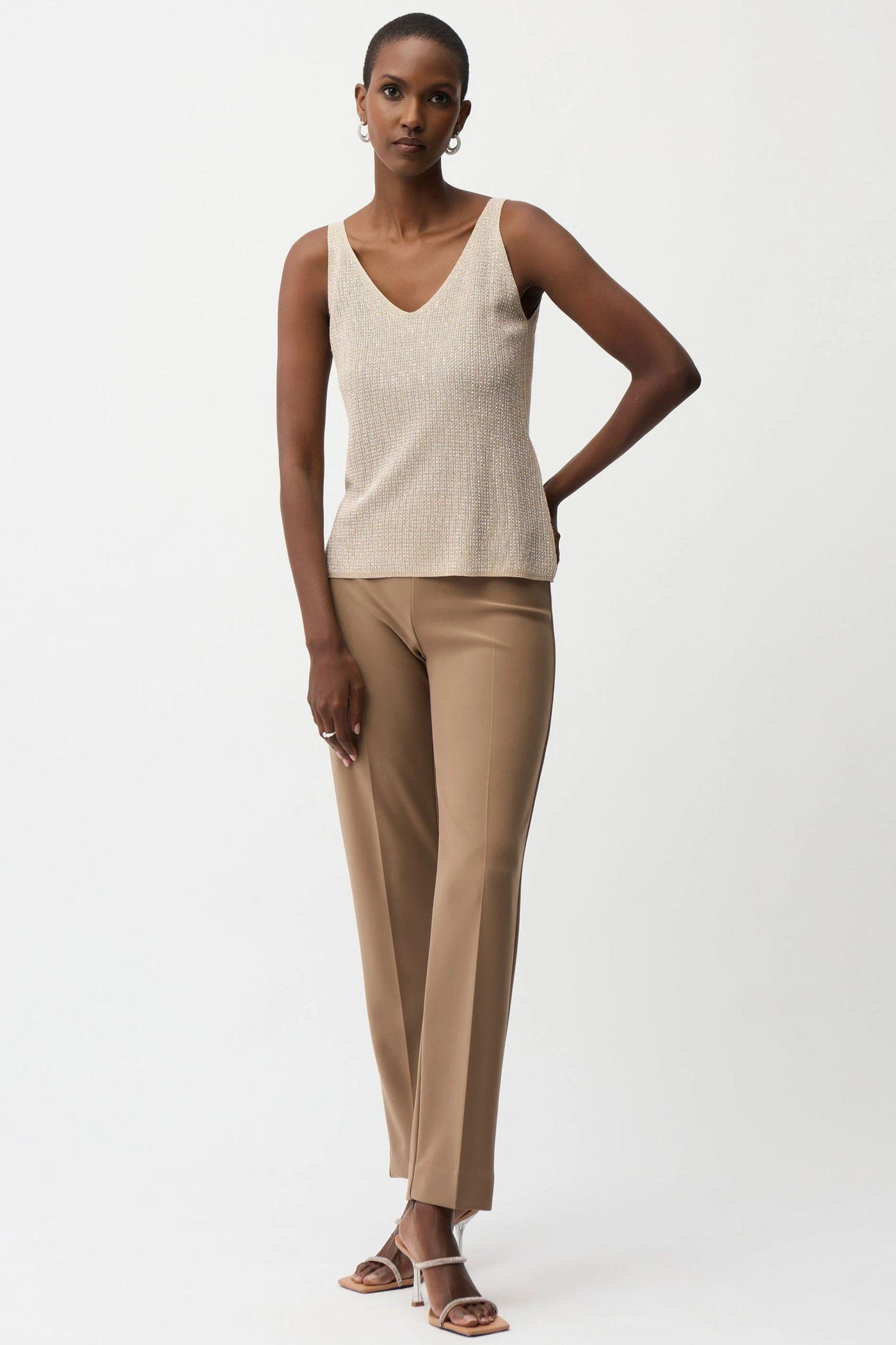 METALLIC KNIT CAMI - 252915S26JR