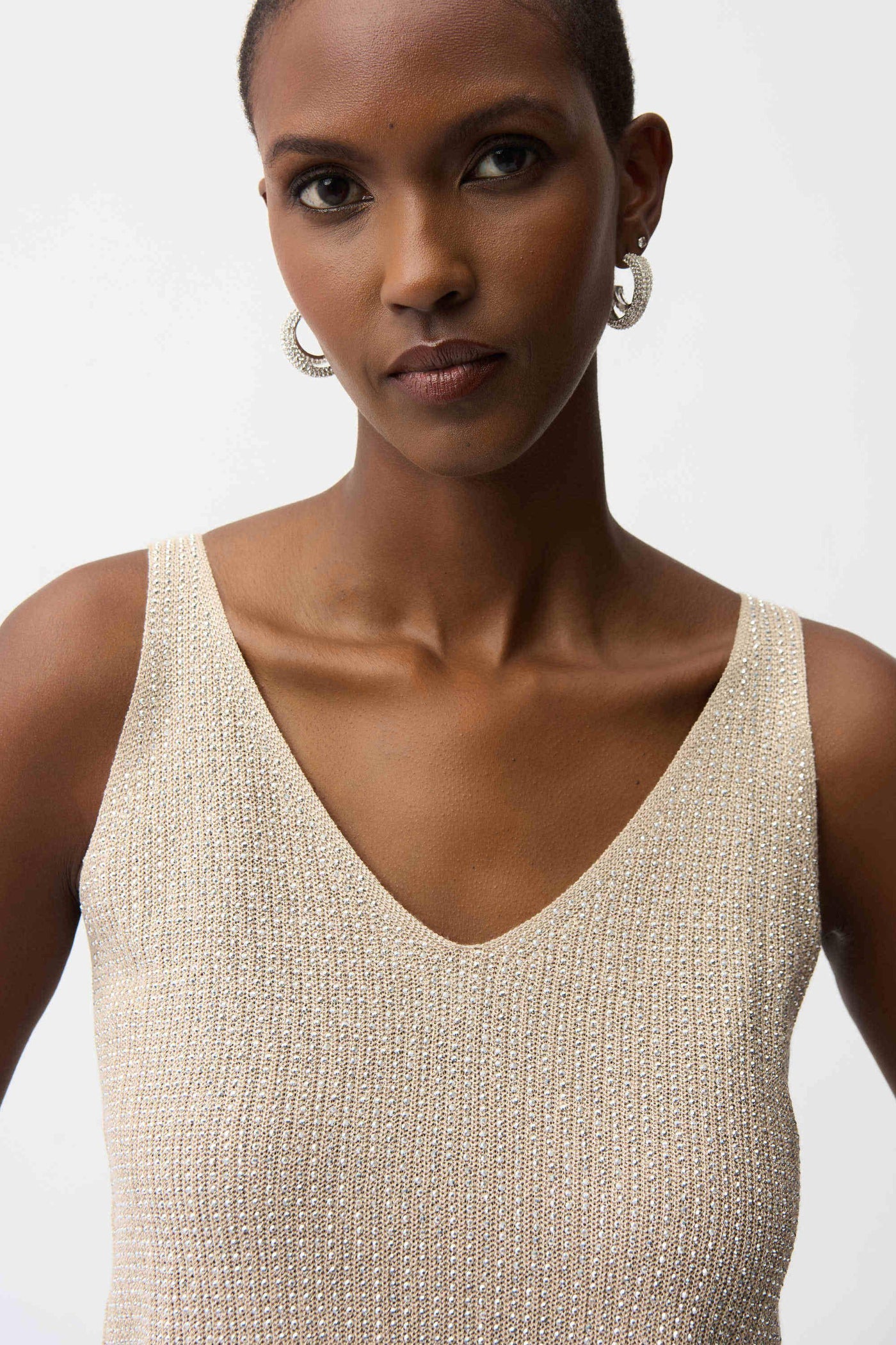 METALLIC KNIT CAMI - 252915S26JR