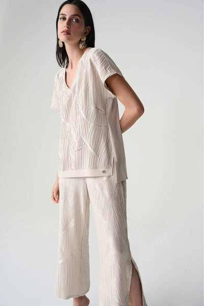 PLEATED SATIN BOXY TOP - 261160JR