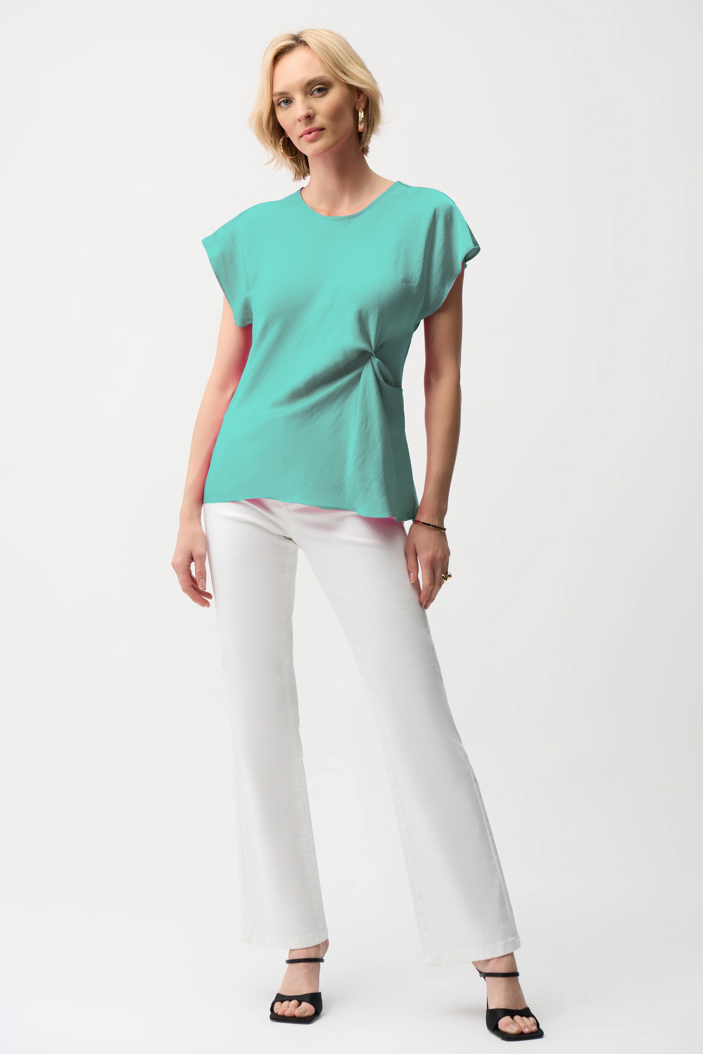 SATIN TWIST FRONT TOP - 261149JR