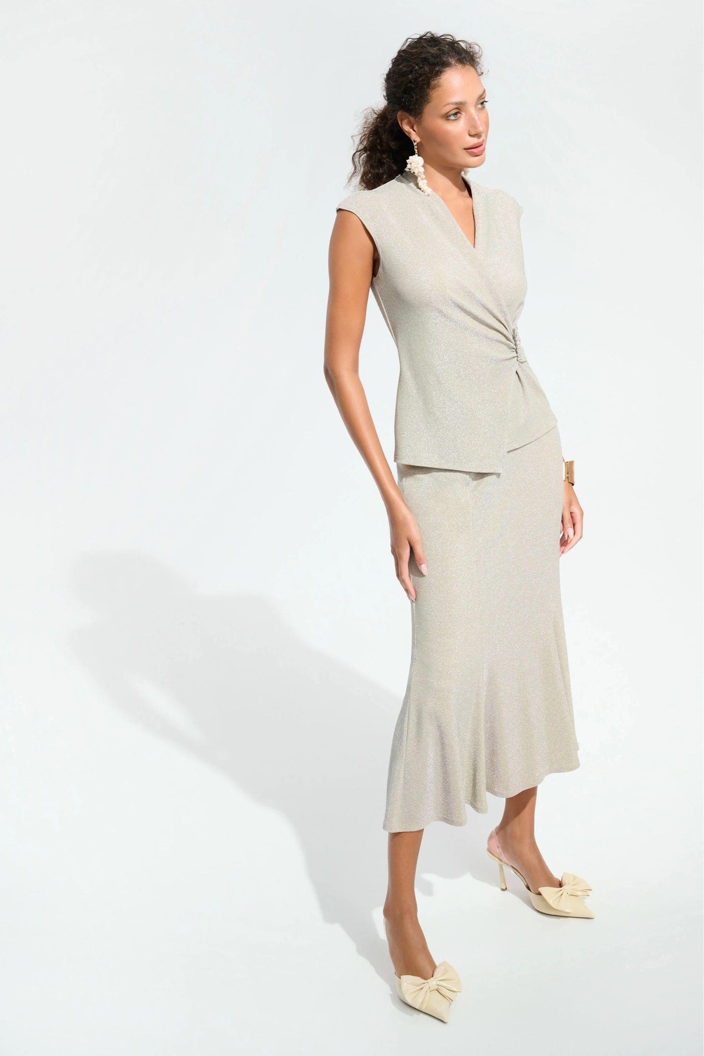 SPARKLE KNIT TRUMPET SKIRT - 261748JR