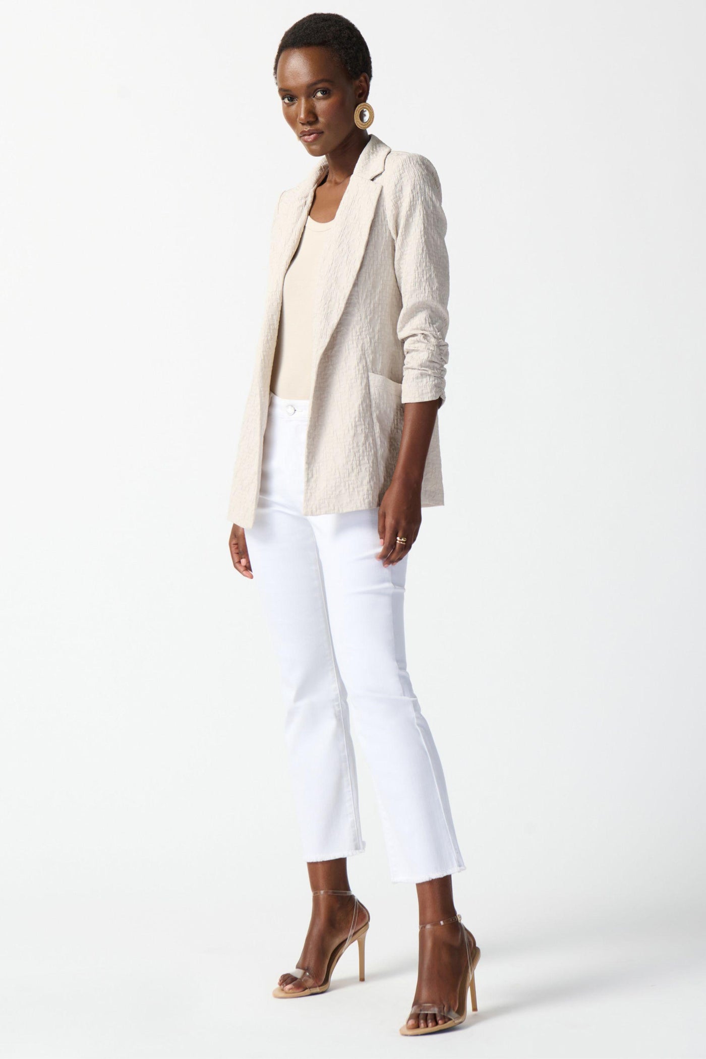 WOVEN JACQUARD BLAZER - 242034S26JR