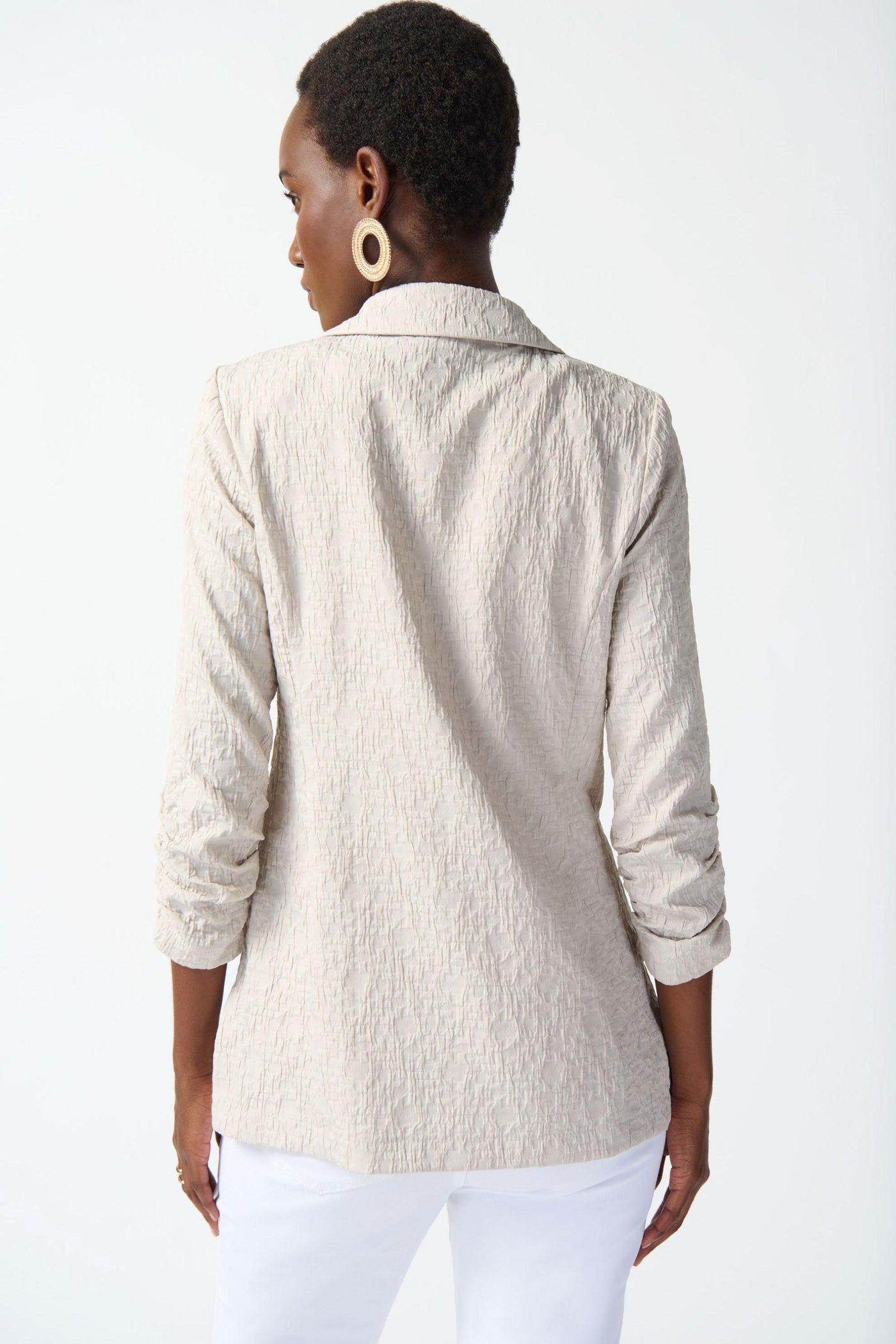 WOVEN JACQUARD BLAZER - 242034S26JR