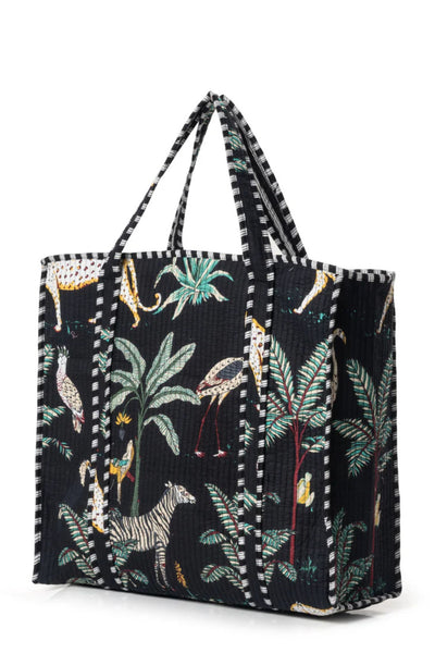 JUNGLE COTTON TOTE - CTJP000