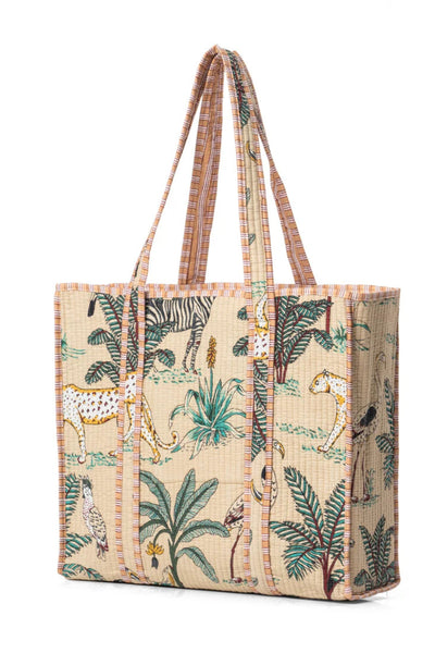 JUNGLE COTTON TOTE - CTJP000