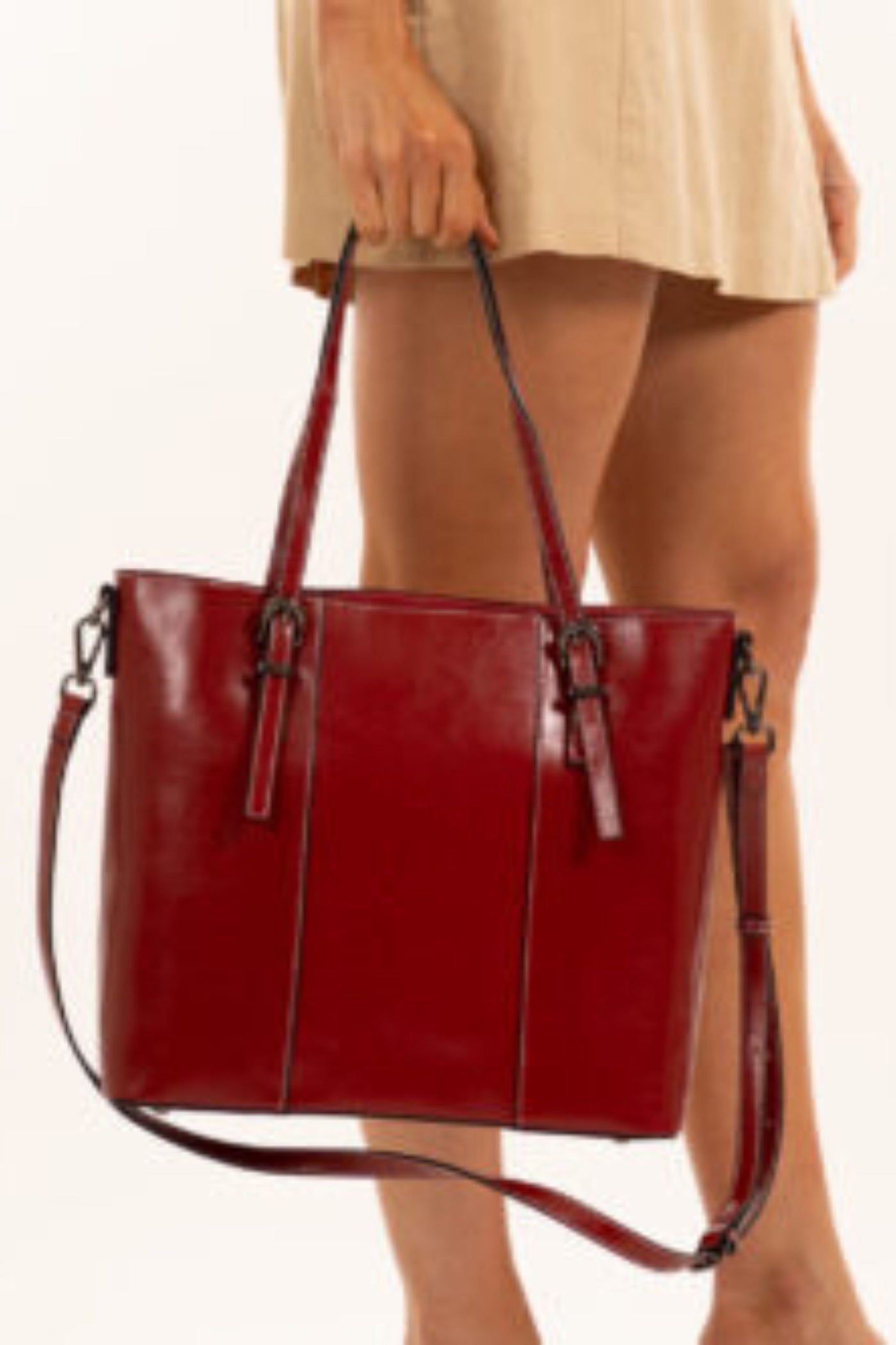 MADRID LEATHER TOTE - L11